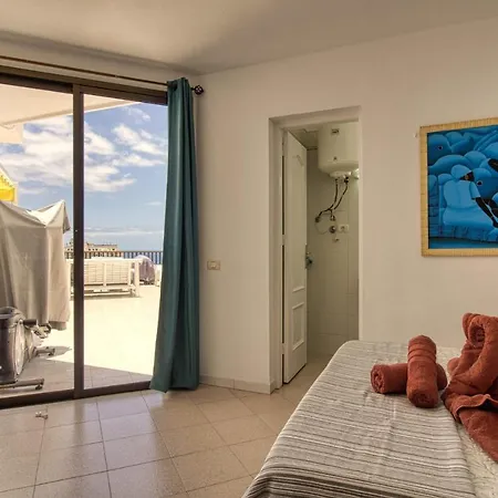 Penthouse With Magnificent Ocean Views, Jacuzzi, Pool, Nearby Beach In Tenerife South * Playa Feñabe