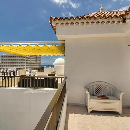 شقة Penthouse With Magnificent Ocean Views, Jacuzzi, Pool, Nearby Beach In Tenerife South *