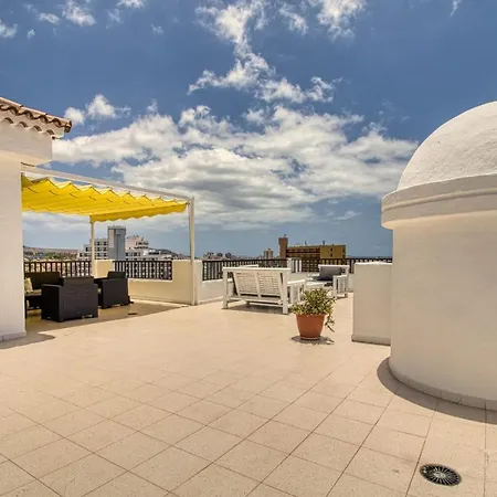 شقة Penthouse With Magnificent Ocean Views, Jacuzzi, Pool, Nearby Beach In Tenerife South Playa Feñabe